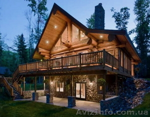 Деревянные дома из ели в сруб Купить в Украине #1524499