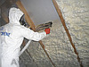 Утеплення будинків шляхом напилення пінополіуретану. ціна 2550 грн за куб  #1533422