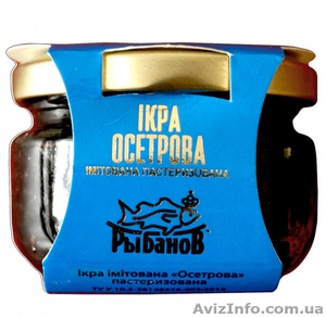 Икра лососевая, осетровая в стеклянной банке ТМ Рыбанов #1529759