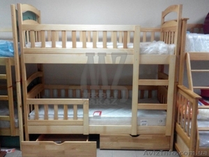 Двухъярусная кровать Рута Люкс - Бук,  Масло #1536720