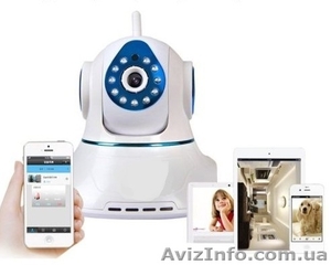 IP Камера HD c WI-FI. Будьте всегда рядом со своими родными! #1542271