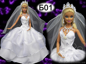 Одежда для кукол Барби - бальные платья. #741001