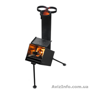 Туристическая походная печь ракетного типа Дід Коптенко #1539475
