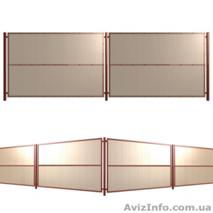 Забор из сотового поликарбоната #976710