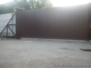 Откатные ворота (проф. настил) 2000*3000 #1553644