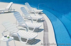 Шезлонг лежак Papatya avangarde белый #1548574