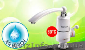 Проточный водонагреватель Делимано нагреватель воды Delimano мгновенный 3кВт мин #1560046