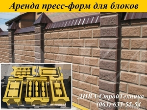 Аренда пресс форм,  матрицы для декоративных колотых блоков напрокат  #1559697