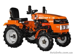 Продам мінітрактор Файтер T-15,  фреза в подарунок #1557235