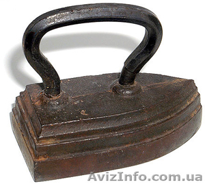 Утюг чугунный,  цельнолитой,  производство СССР 50-х гг.  #1556612