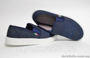 Мокасины мужские джинсовые Св оптом #1567506