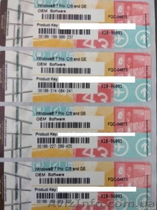 Продаём оригинальные наклейки,  боксы - Windows 7,  8.1,  10 #1569154