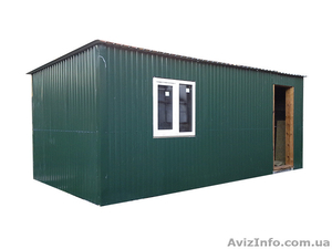 Бытовка,  дачный домик 5, 0х3, 0х2, 2 зеленый #1565937