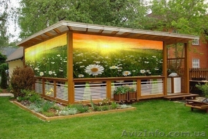 Декор ландшафтный дизайн фотосетка беседок забор паокан огорожа по Украине  #1567053