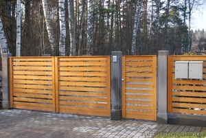 Забор из дерева для дома   #1566465