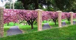 Сетка фото для декора забора беседки альтанки фасада ландшафтный дизай #1567045