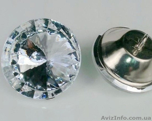 Пуговицы стеклянные декоративные Киев. Гвоздевая лента,  гвозди декоративные. Фур #1566441