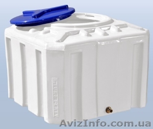 Емкость 300 литров квадратная белая Киев #1570719