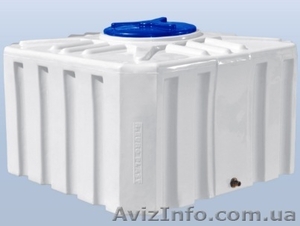 Емкость 500 литров квадратная белая Киев #1570720