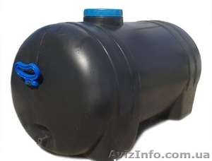 Бочка не пищевая горизонтальная овальная 125 л Киев #1570700