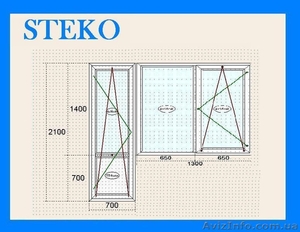 ОКНА STEKO БАЛКОННЫЕ #1571842