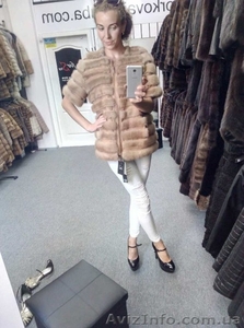 Норковая автоледи куртка #1573283