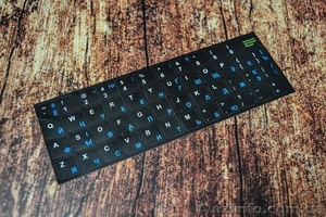 Наклейки на клавиатуру с разными языками и бесплатной доставкой (не стираются). #1570876