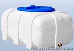 Емкость 100 литров овальная белая Киев #1570711