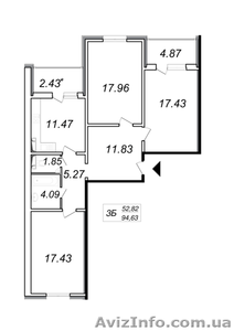 Трехкомнатные квартиры в ЖК