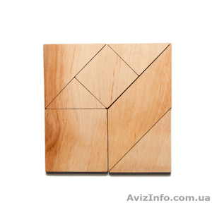 Детская головоломка танграм из фанеры,  доставка по Украине #1570238