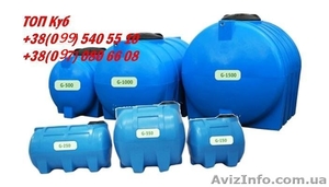 Пластиковый бак горизонтальный для воды #1570288