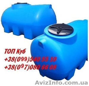 Бочки горизонтальные пластиковые #1570289