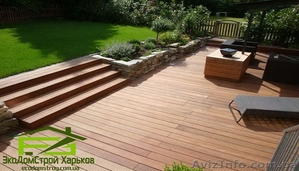 Монтаж террасной доски. Строительство террасы к дому #1571774