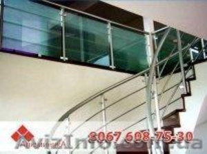 Лестничные перила и ограждения из анодированного алюминия #1578013