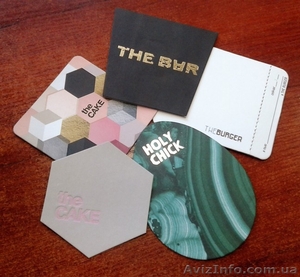 Костеры (влаговпитывающие подставки),  полиграфия,  папки-меню для ресторанов,  оте #1578652