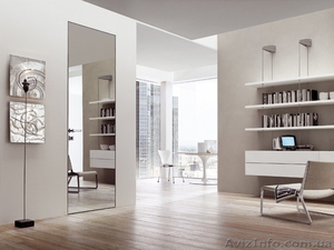 Межкомнатные двери скрытого монтажа зеркало #1575764