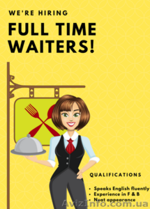 ОФИЦИАНТКИ В РЕСТОРАНЫ 5* в страны Ближнего Востока #1577716