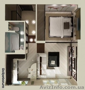 Продається 1-кім. квартира з дизайнерським проектом #1585388