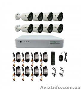 Комплект Видеонаблюдения Green Vision GV-K-G03/08 720Р #1584191