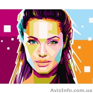 Картина по номерам Анжелина Джоли #1585279