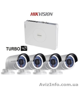 Комплект Turbo HD Видеонаблюдения Hikvision DS-J142I/7104HGHI-E1 #1584186