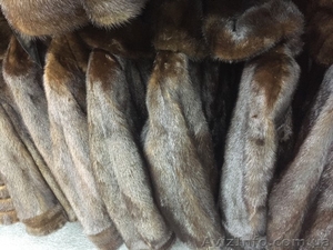 Норковый полушубок черный M L #1583202