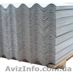 Шифер 8 волновой,  плоский Украина,  Донецкая область,  Запорожская область #1585105