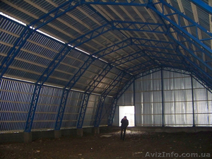 Каркасные ангары под ключ. Строительство складов. #1587773