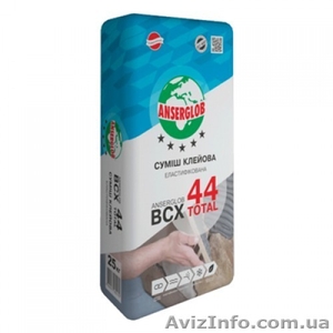 Клей Ансерглоб ВСХ-44 25кг. эластичный для плитки #1589467