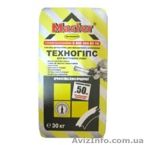 Штукатурка Мастер Техногипс для машинно-руч. нанесения 30 кг. #1589456