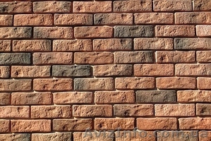 Гипсовый камень  Рустик  Дымчатый кварц,  Классик,  Старый Кирпич #1588342