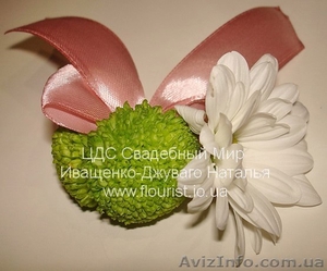 Бутоньерка жениху из цветов Киев #1587168