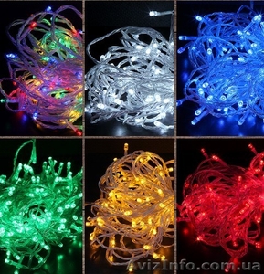 Светодиодные гирлянды оптом L100,  L200,  L300,  L400,  L500 #1593661