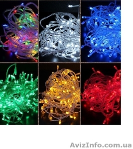 Светодиодные гирлянды лед L100,  L200,  L300,  L400,  L500. ОПТ #1594743